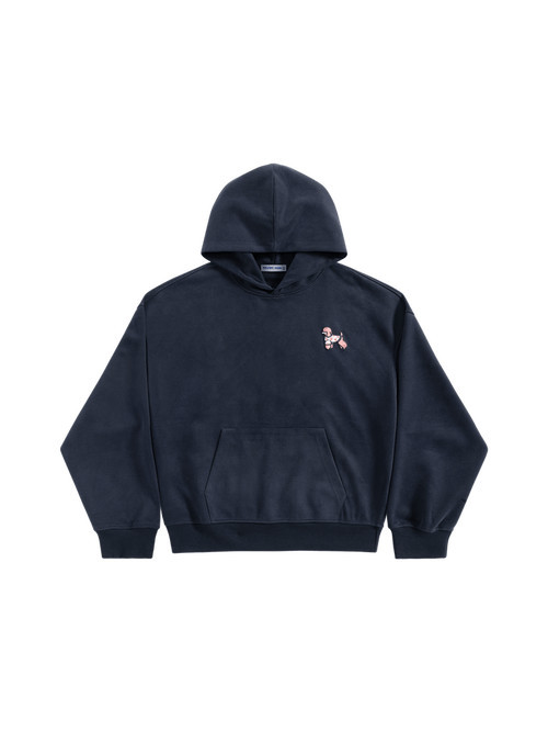 AELFRIC EDEN Cute Poodle Pullover Hoodie in Dark Blue at Nordstrom, Size Medium | Nordstrom