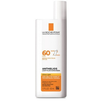 La Roche Posay Anthelios Sunscreen, Ultra-Light Fluid Face Sunscreen, Oxybenzone-Free Sunscreen Lotion - SPF 60 - 1.7 fl oz​​ | Target