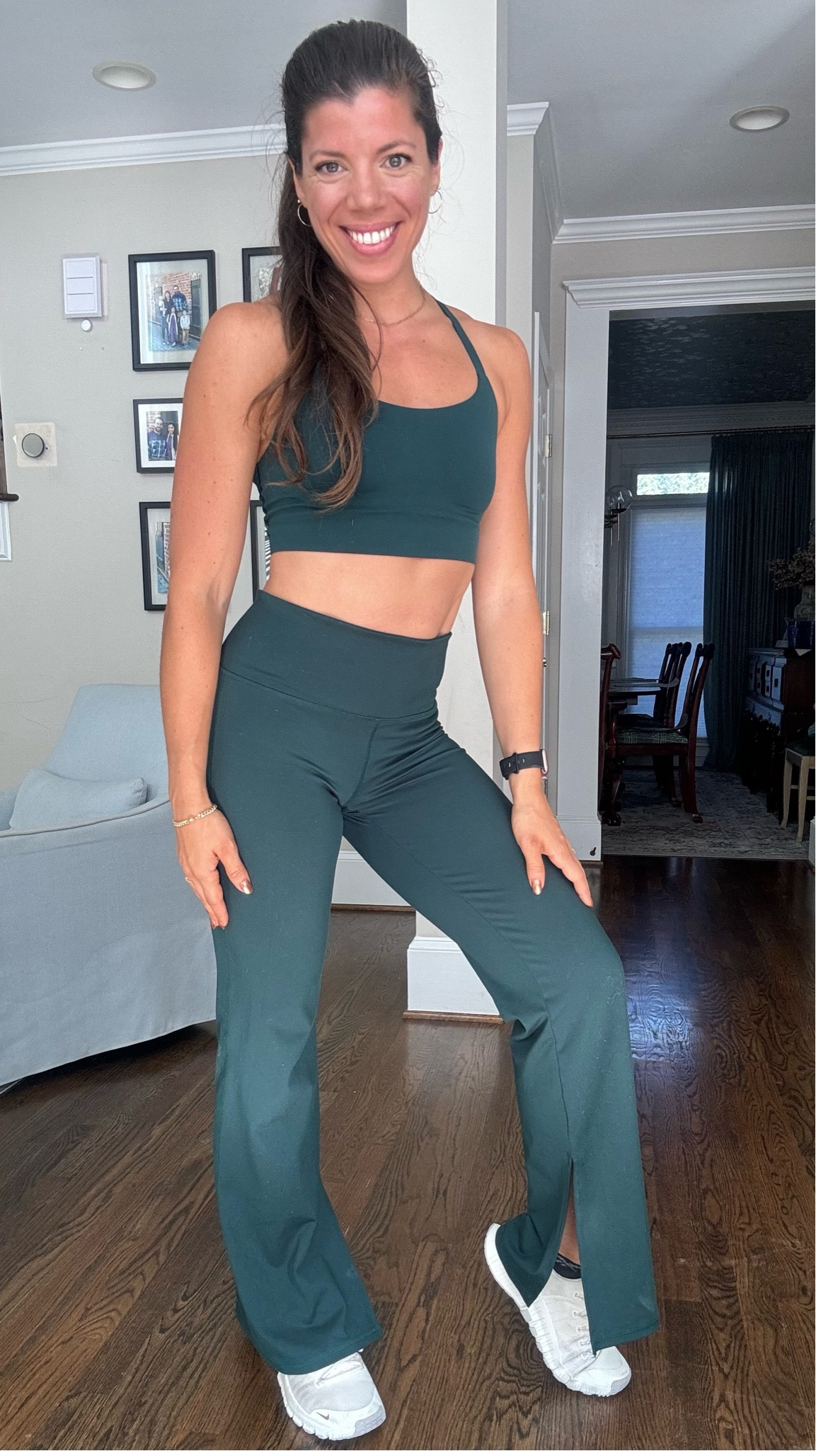 Hunter green comfy workout set! 

#LTKFitness #LTKSaleAlert #LTKFindsUnder50