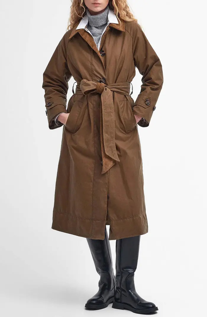 Barbour Marianne Waxed Cotton Trench Coat | Nordstrom | Nordstrom