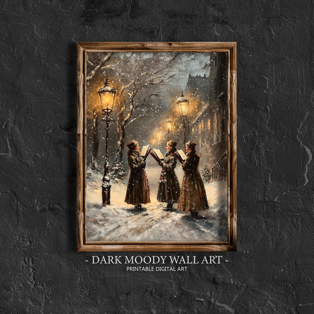 Christmas Carolers Printable Vintage Christmas Print Christmas Decor Holiday Decor Victorian Wint... | Etsy (US)