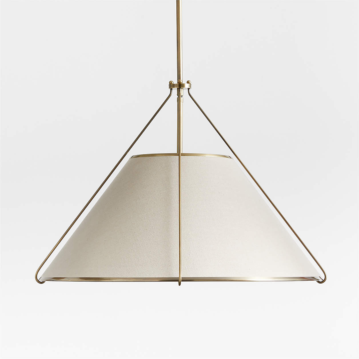 Remi Black Conical Pendant Light | Crate & Barrel | Crate & Barrel