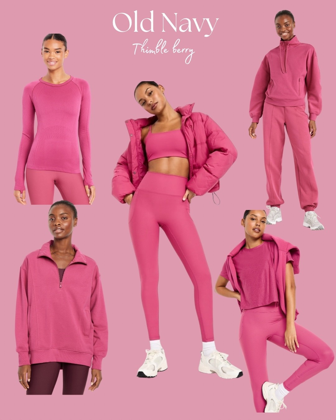 Thimble berry colorway at old navy. Perfect for cool/true summers. Very similar to HOC raspberry. 

#LTKActive #LTKSaleAlert #LTKFindsUnder50