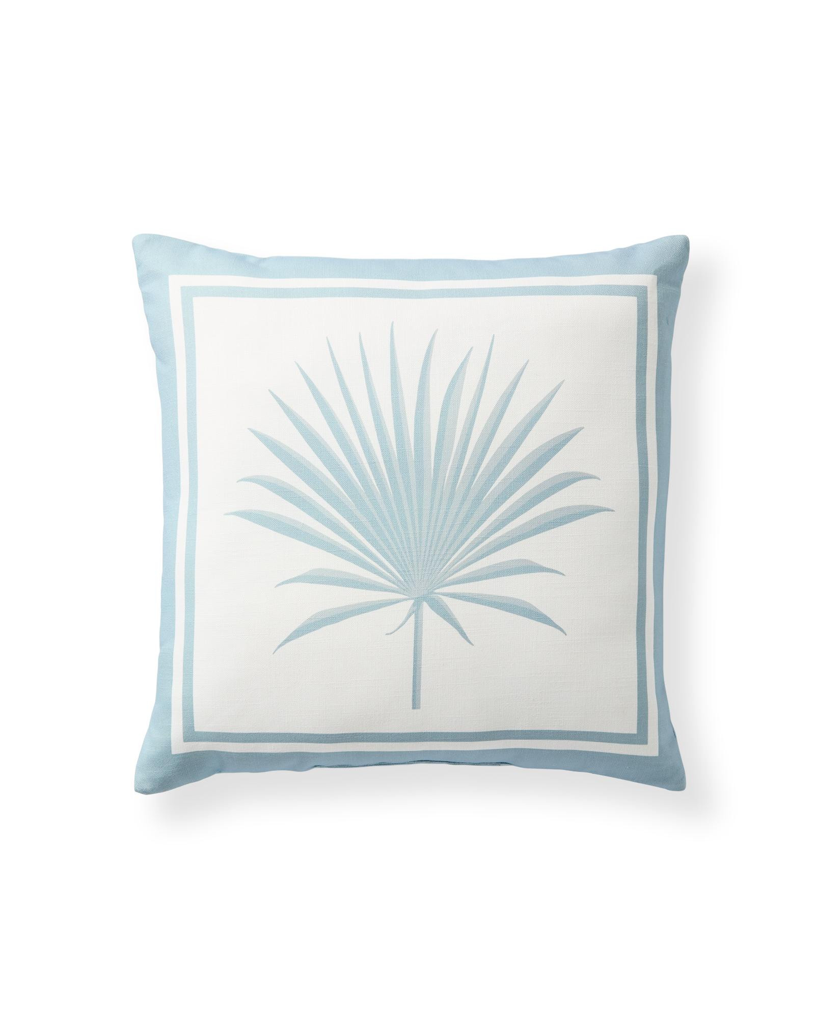 Serena & Lily Island Palm Outdoor Pillow | Serena and Lily