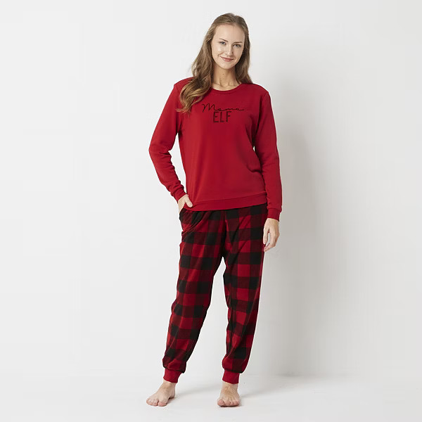 Buffalo Plaid Elf Sweatshirt Matching Family Pajamas | JCPenney