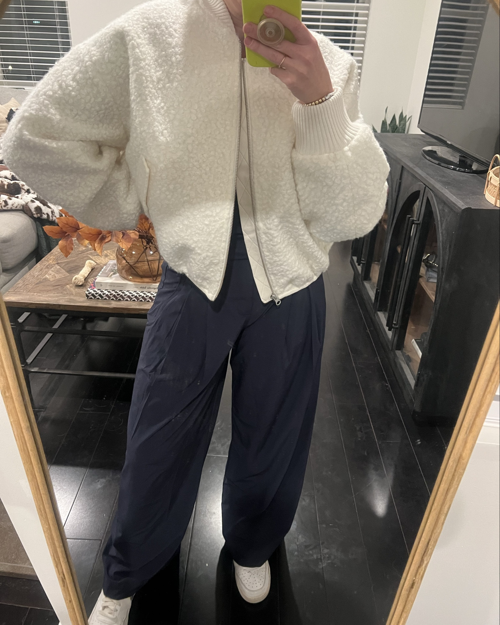 Such a fun bomber jacket for fall and winter. Got this one on an anthro sale but I have a feeling you could get it as a deal for Black Friday!! Wearing an XS.

Navy top and bottoms are Athleta in a size small top and 2 pant. Perfect for a comfortable night in or out ✨ Would also be a great comfy travel outfit!

#LTKActive #LTKCyberWeek #LTKWorkwear