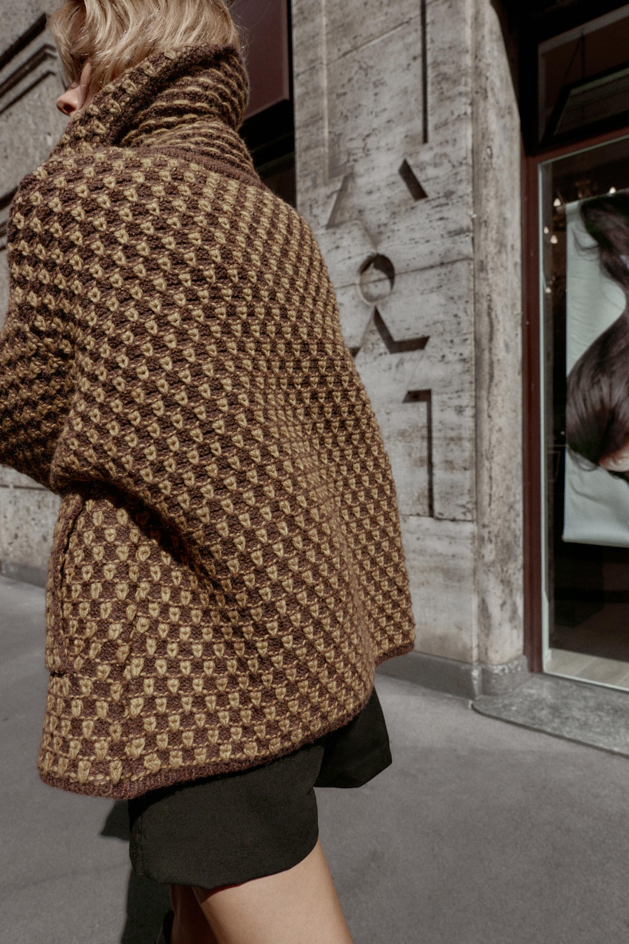 OVERSIZED KNIT JACKET | Zara US