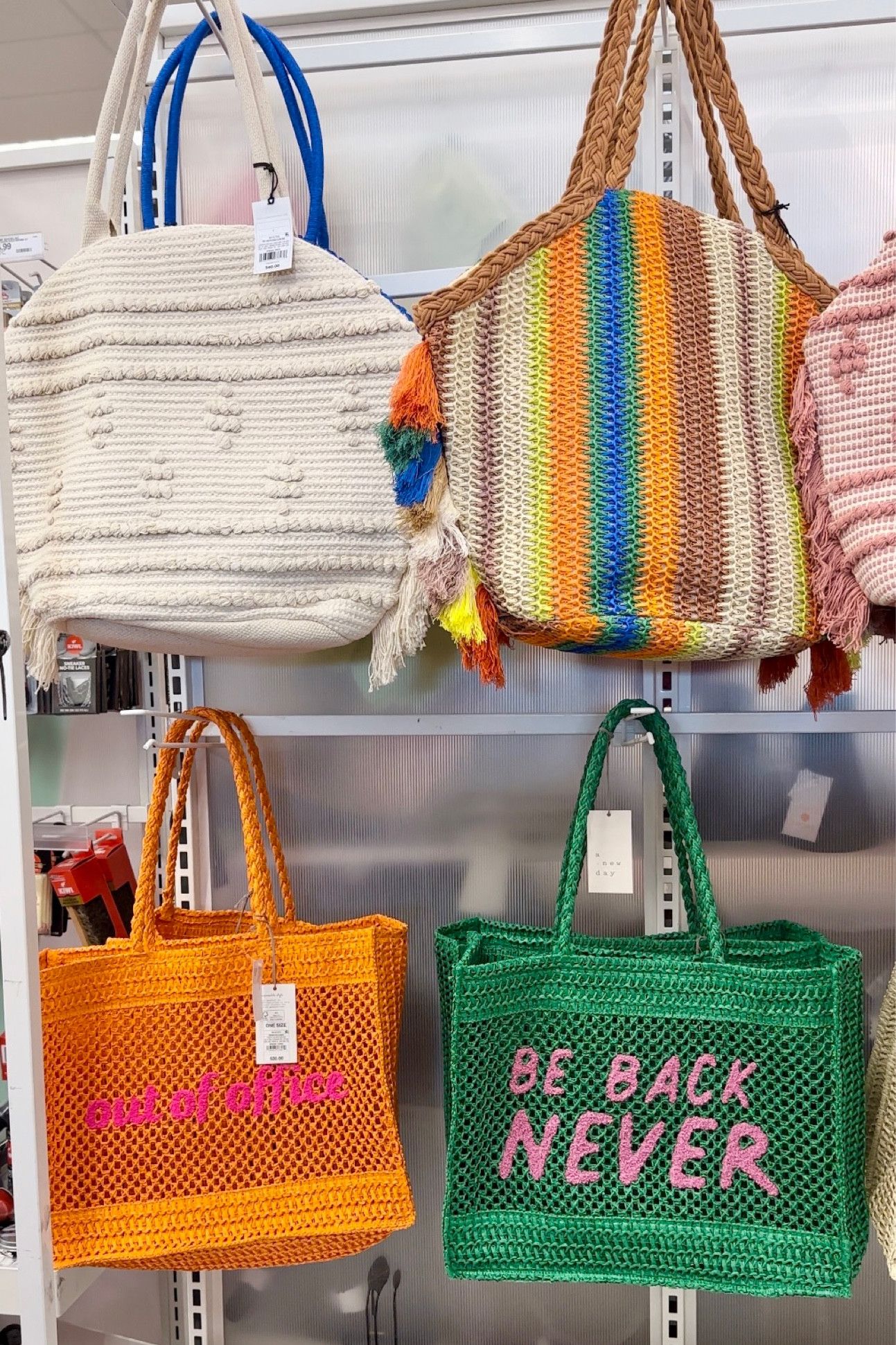 New totes that are going to be perfect for summer!