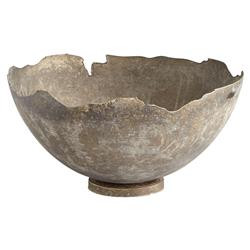 Nelia Industrial Loft Grey Iron Bowl - Small | Kathy Kuo Home