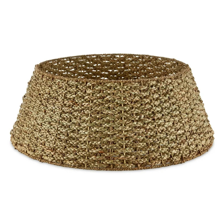 Holiday Time Natural Seagrass Christmas Tree Collar, 27" - Walmart.com | Walmart (US)
