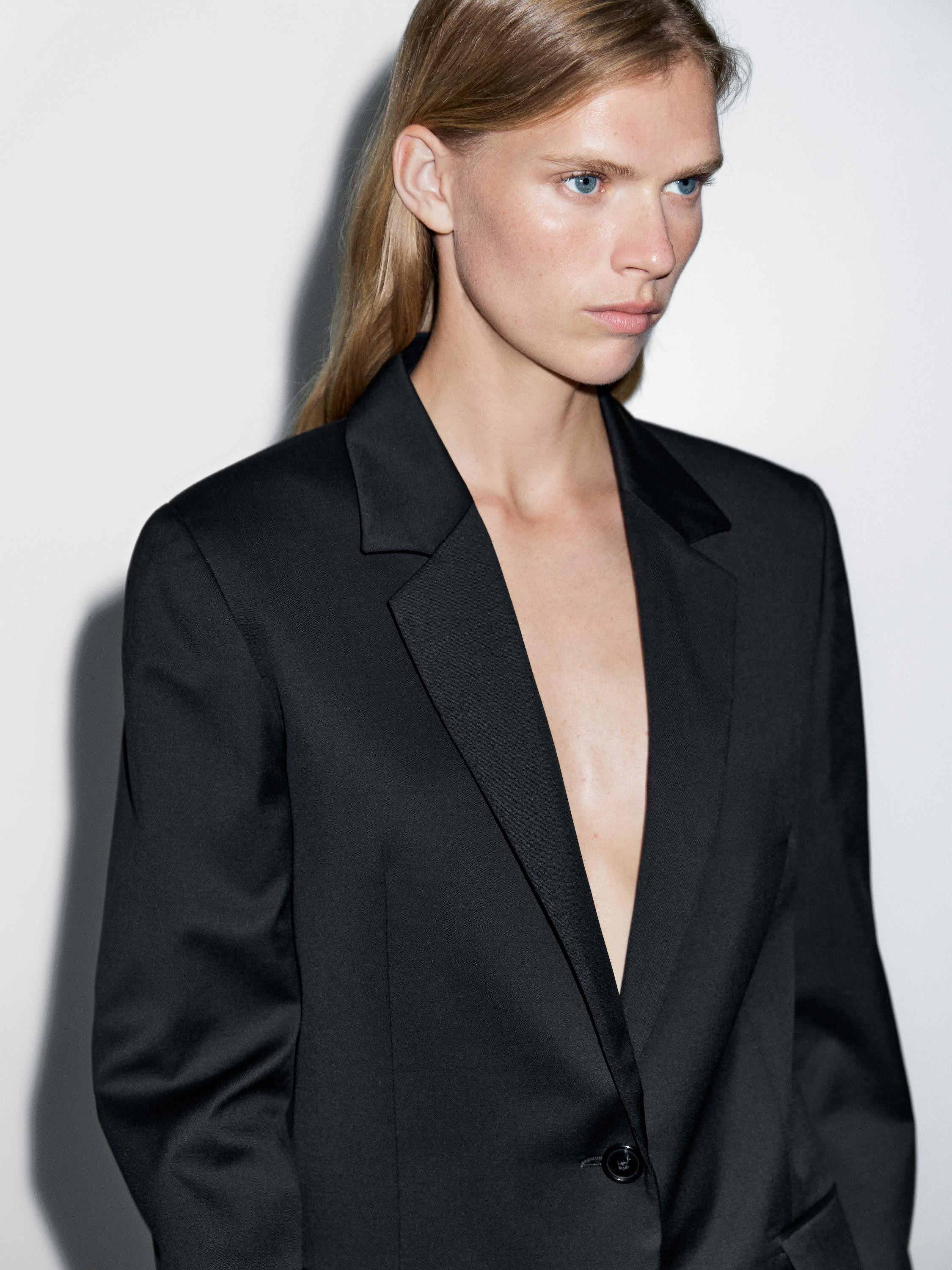 100% extra fine two-button blazer | Massimo Dutti UK