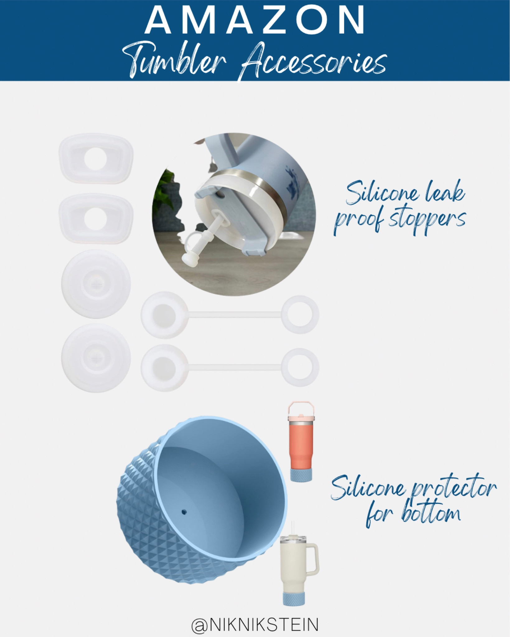 Amazon tumbler accessories // 40 oz accessories // 30 oz accessories // leak proof for Stanley 

#LTKhome #LTKtravel #LTKunder50