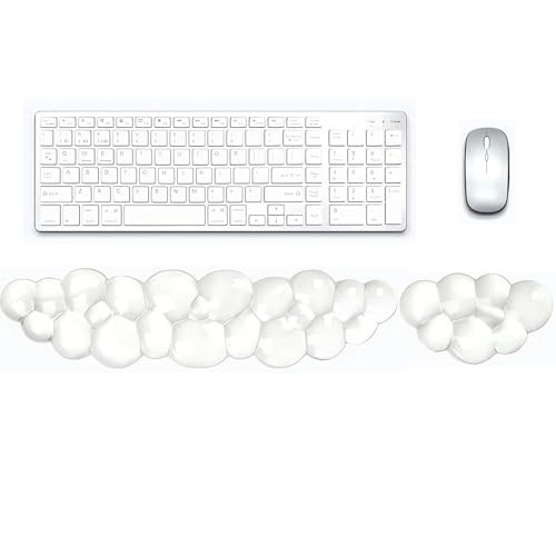 Gel Cloud Wrist Rest for Keyboard and Mouse, Clear Cloud Keyboard Wrist Rest Set, Ergonomic Cloud Wrist Support for Typing Pain Relief, Cute Wrist Pad for Office, Gaming, Computer, Laptop | Amazon (US)