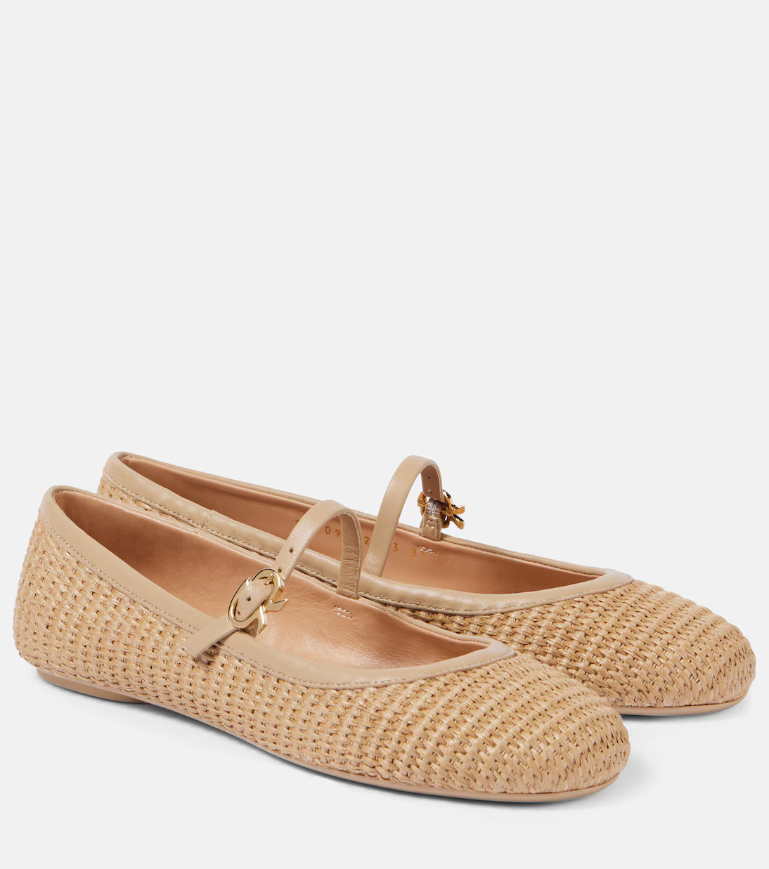 Carla leather-trimmed ballet flats | Mytheresa (US/CA)