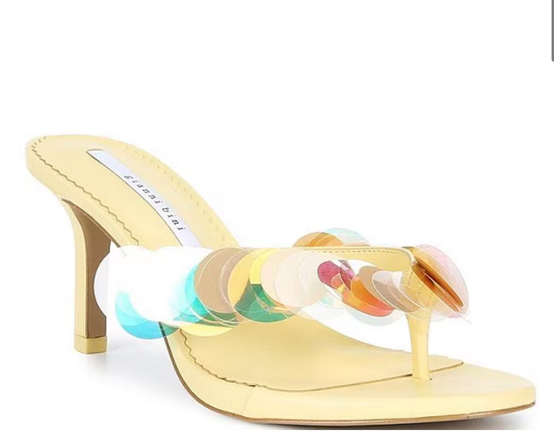 Fun sequins mini heel yellow

#LTKMothersDay #LTKgrwm