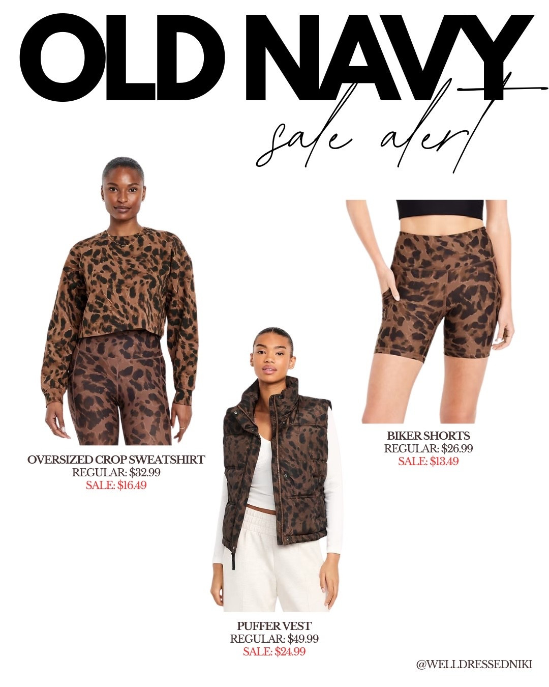 Snagged these on the Old Navy 50% off activewear sale going on this weekend! Leopard is always a neutral 🤎🖤 



#LTKActive #LTKSaleAlert #LTKFindsUnder50
