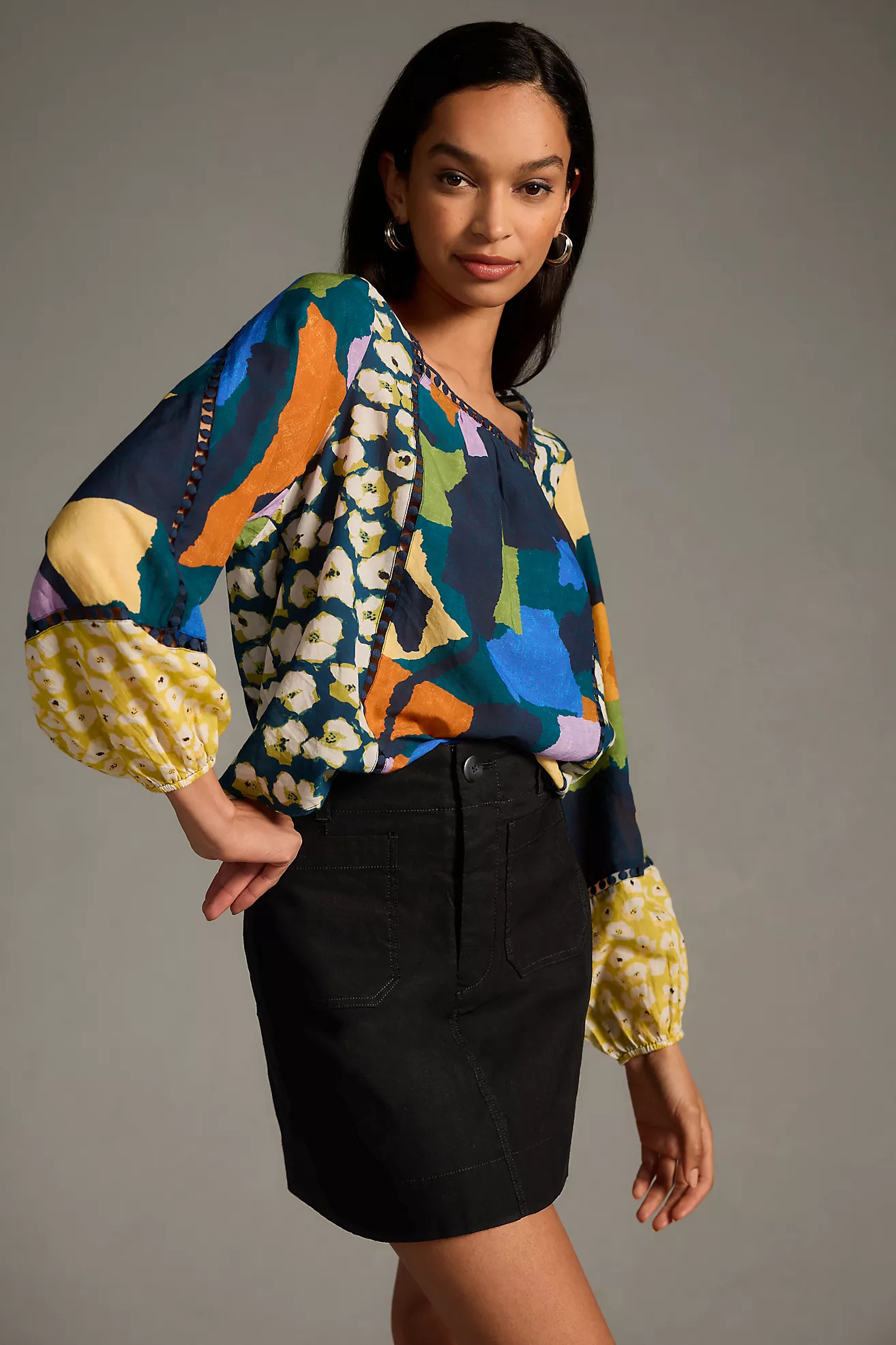 Maeve Printed Blouse | Anthropologie (US)
