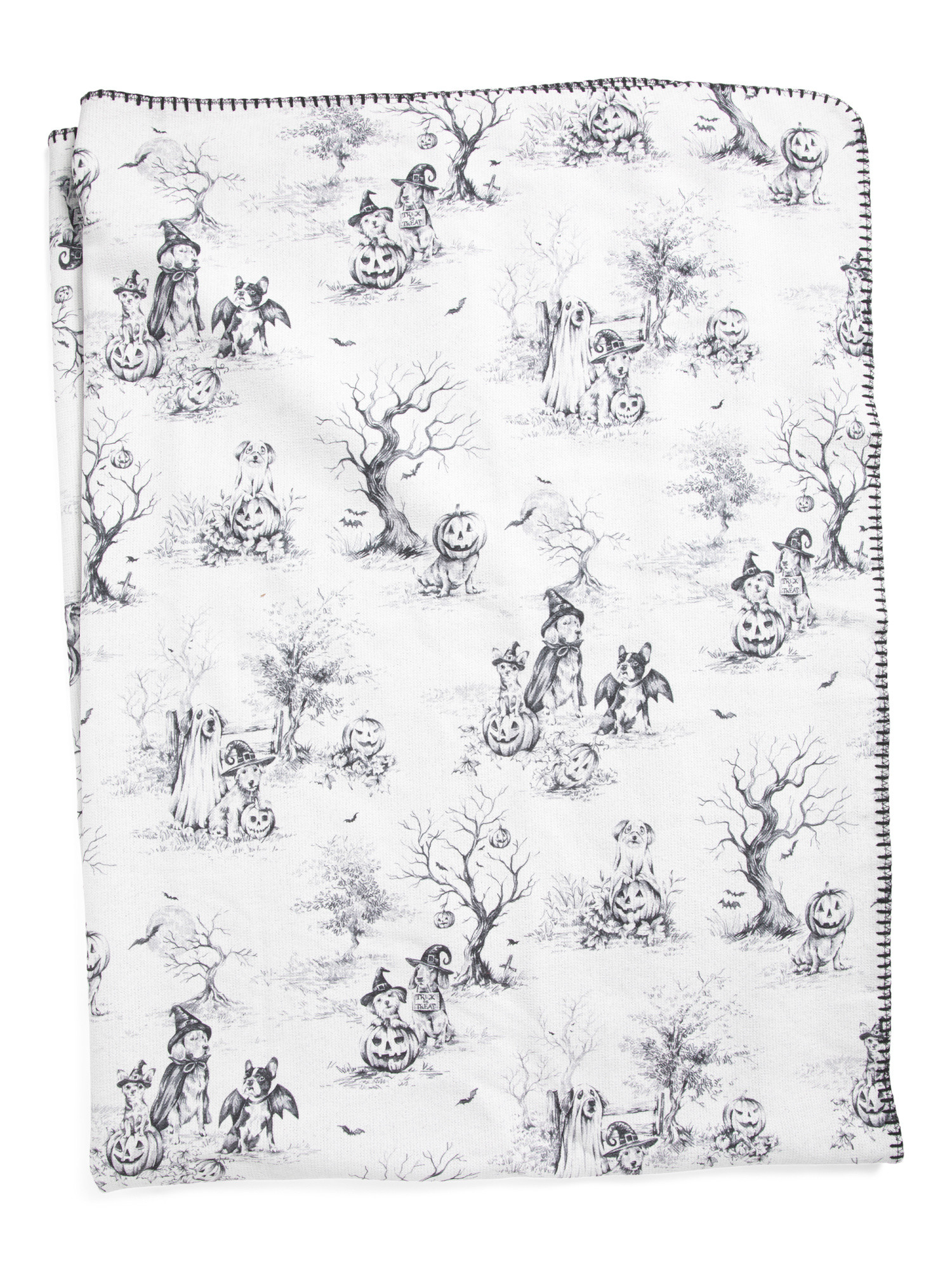 Bark O Ween Toile Printed Chenille Throw | Pillows & Decor | Marshalls | Marshalls