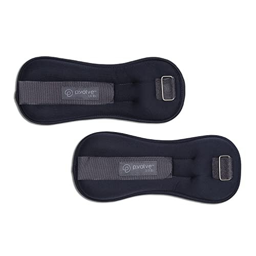 Pvolve 3lb Adjustable Ankle Weights for Men and Women, Designed for at Home Strength Training to Sculpt and Tone Your Body, Legs and Core, Set of 2 | Amazon (US)