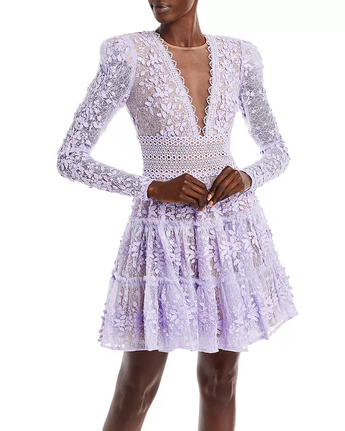 Megan Lace Mini Dress | Bloomingdale's (US)