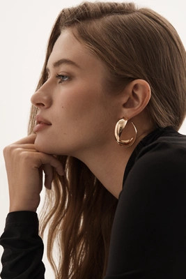 Twisted Hoop Earrings | Anthropologie (US)
