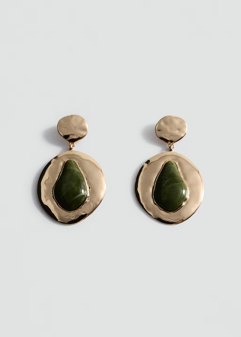 Combined resin hanging earrings - Women | MANGO United Kingdom | MANGO (UK)