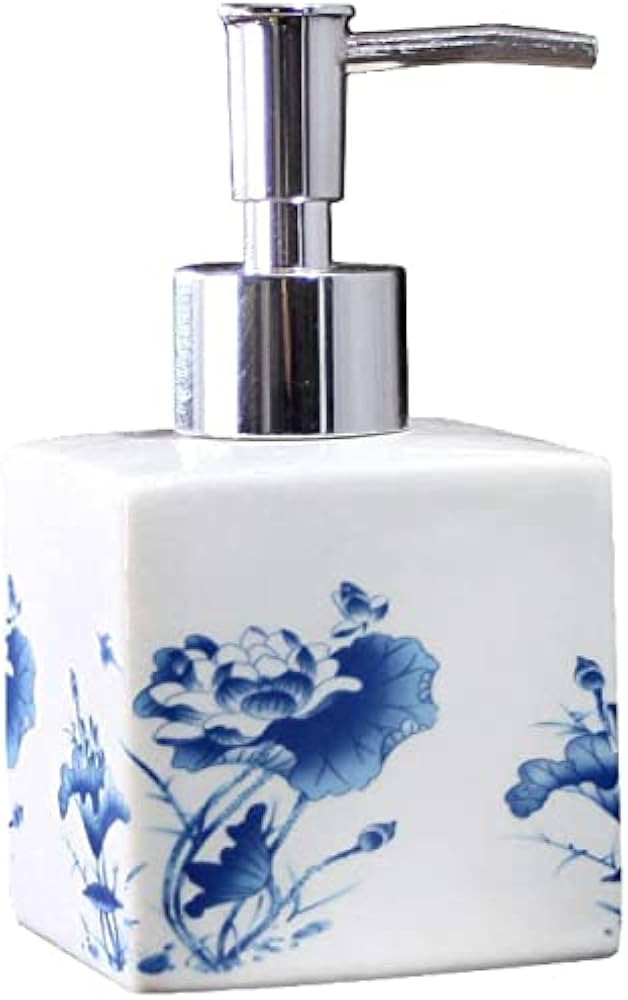 Art Soap Dispenser for Bathroom Kitchen Hotel, Ceramic Lotion Soap Dispenser with Pump for Bathro... | Amazon (US)