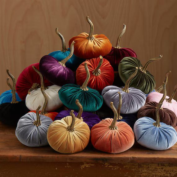 Velvet Pumpkins WHOLESALE PRICE must order 24 or MORE pumpkins; wedding decor, fall centerpiece, ... | Etsy (US)