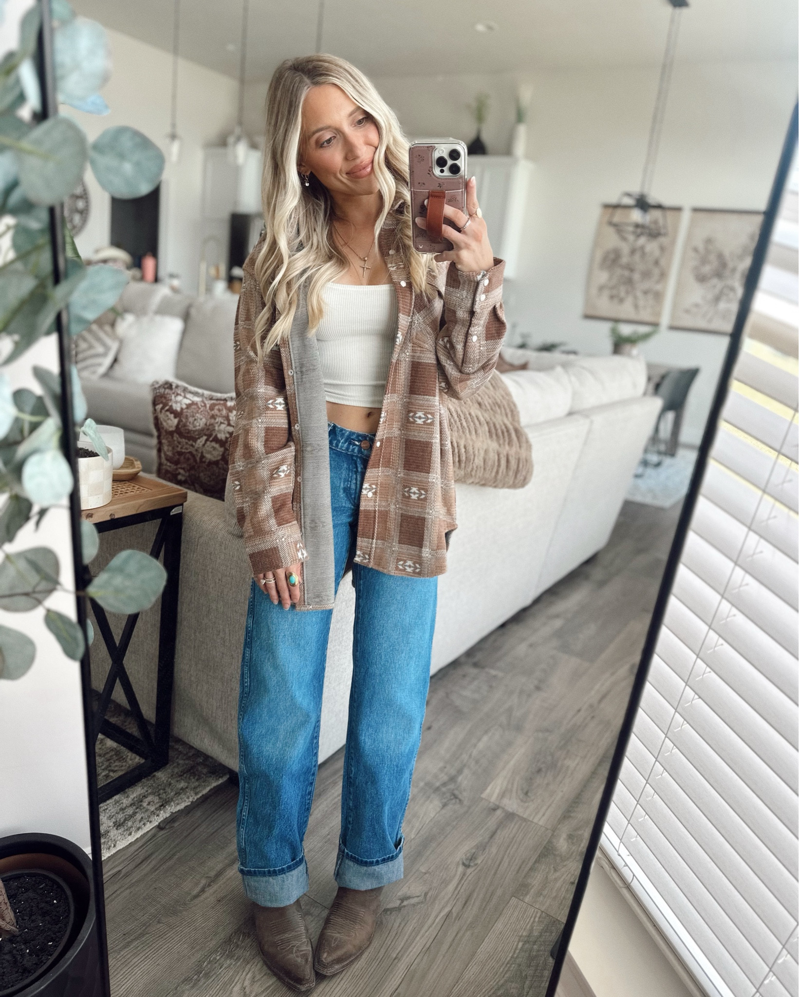 Fall western outfit Inspo with @wrangler #ad #wranglerpartner 

#LTKStyleTip #LTKautumn #LTKSeasonal