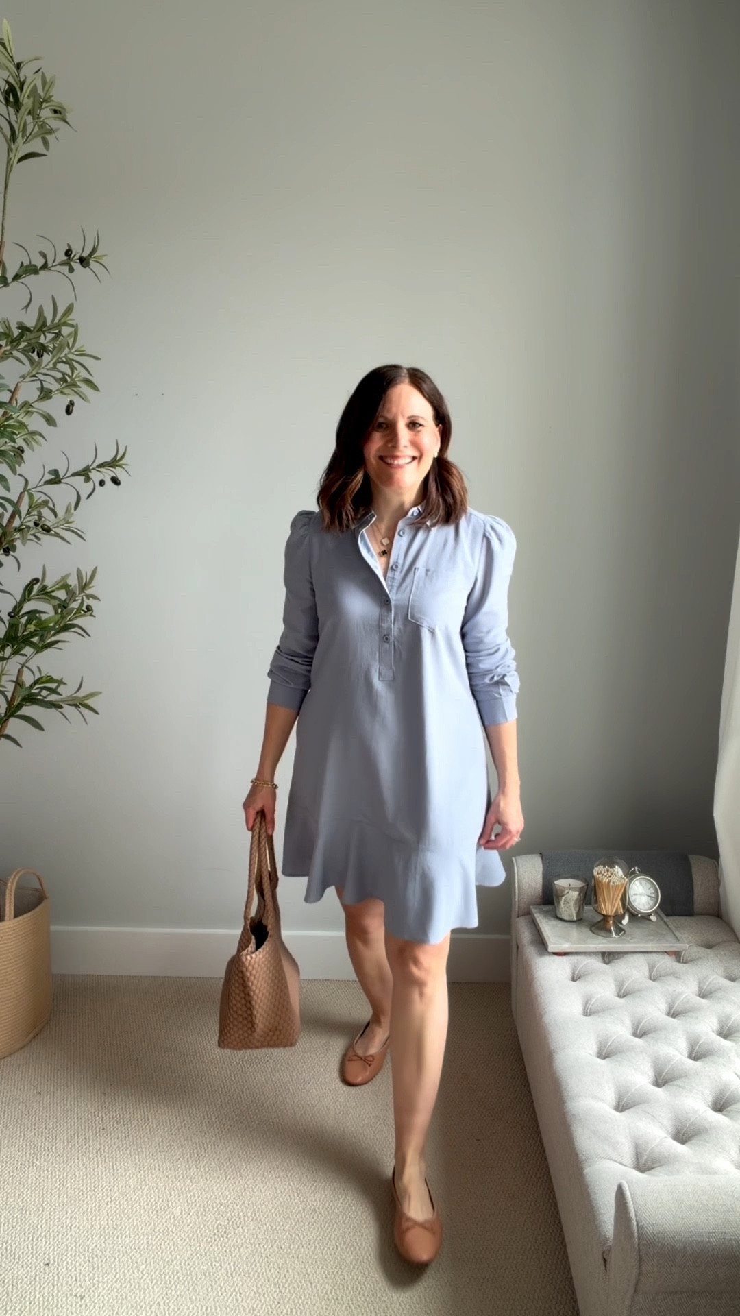I loved this light blue drop-waist shirt dress with a ruffle hem so much that I bought it again when I needed a smaller size after losing a few pounds. It has an attached slip, pockets, and sleeves you can wear rolled or unrolled.

The fit runs big. I’ve tried it in a small, medium, and large. When I wear a size 10 in jeans, I wear a small. When I’m a size 12, I wear a medium. It’s on sale under $30 today. 

#LTKSaleAlert #LTKOver40 #LTKMidsize