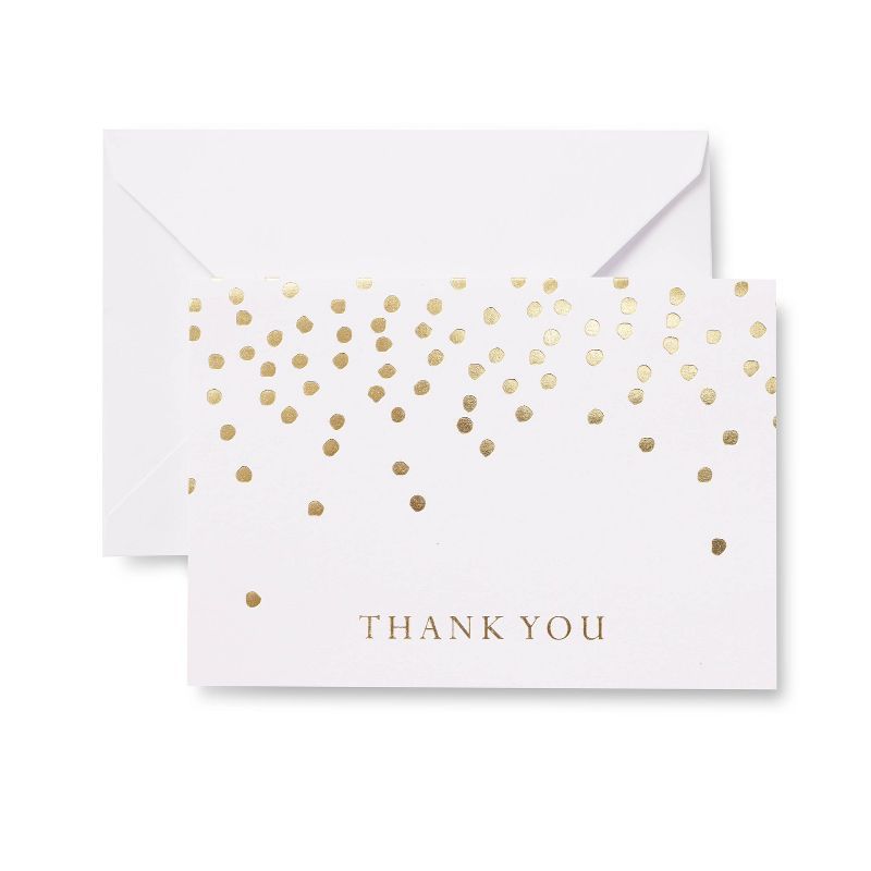 24ct Gold Dots Thank You Cards - Mara-Mi | Target