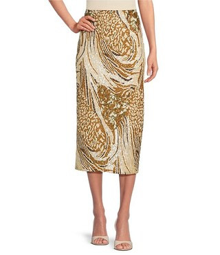 Marchesa Hawthorn Printed Sequin Skirt | Dillard's | Dillard's
