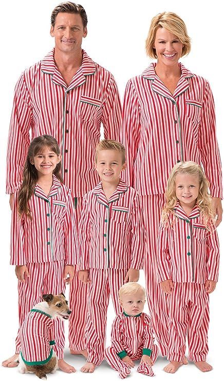 PajamaGram Matching Family Christmas Pajamas - Matching Christmas Pajamas, Red | Amazon (US)