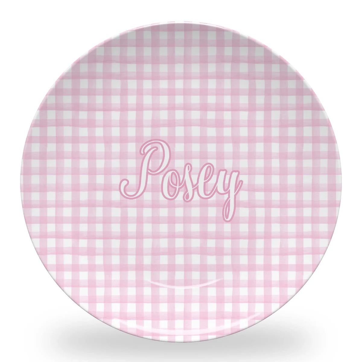 Pink Gingham Tableware | Lovely Little Things Boutique