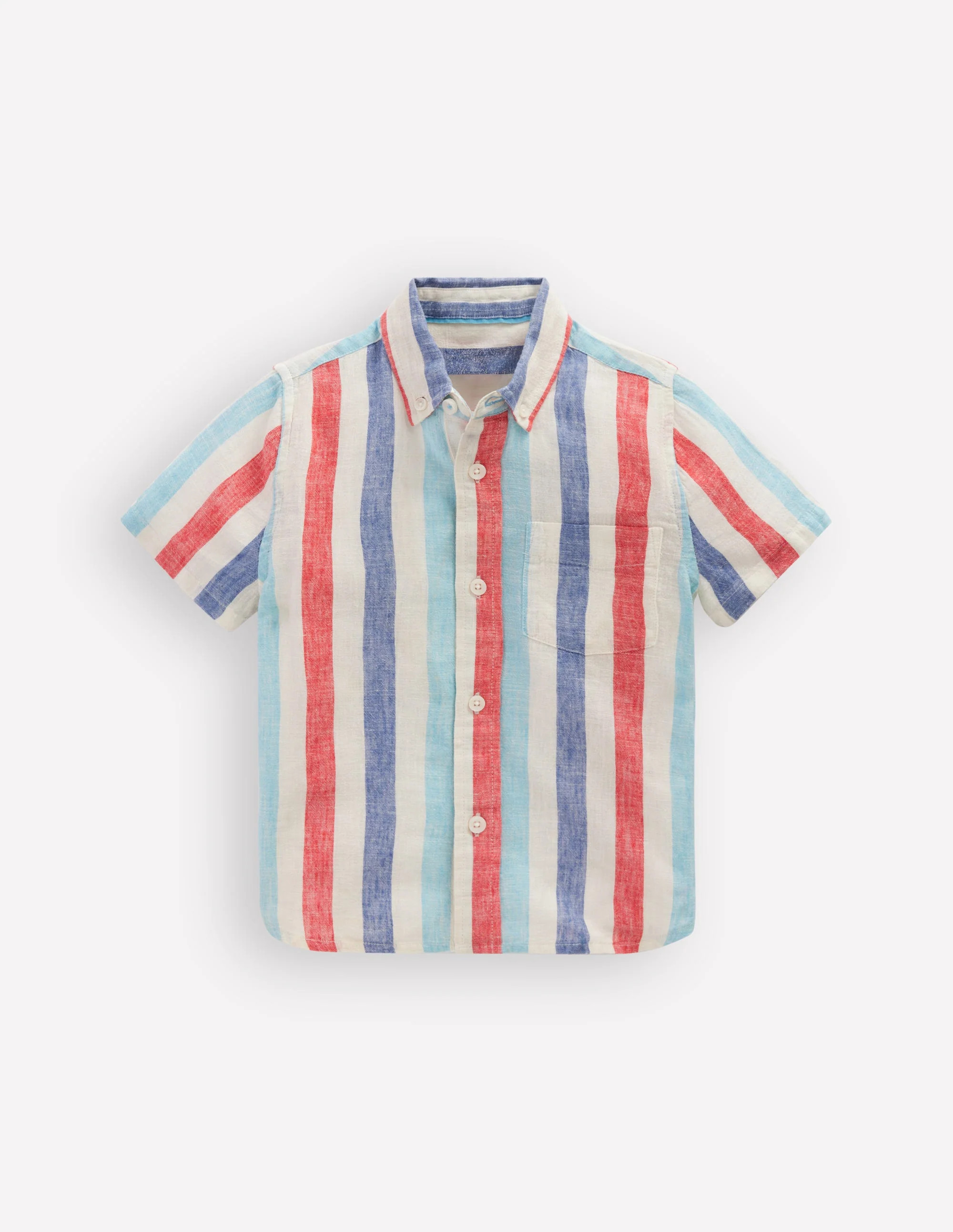 Cotton Linen Shirt-Jungle Woodblock | Boden (US)