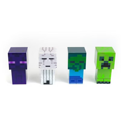 Robe Factory LLC Minecraft Mini Mob 4-Piece Figure Mood Light Set | Battery Operated | Target