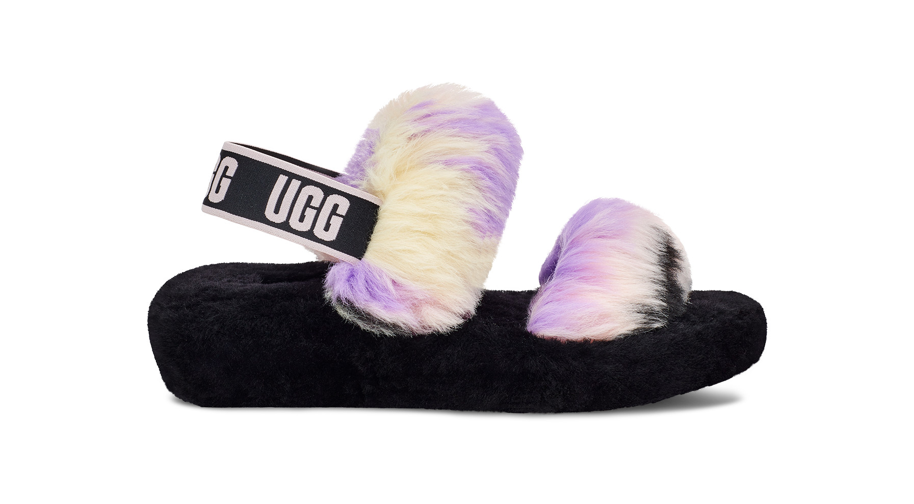UGG Women's Oh Yeah Tie Dye Sheepskin Slippers in Purple, Size 11 | UGG (US)