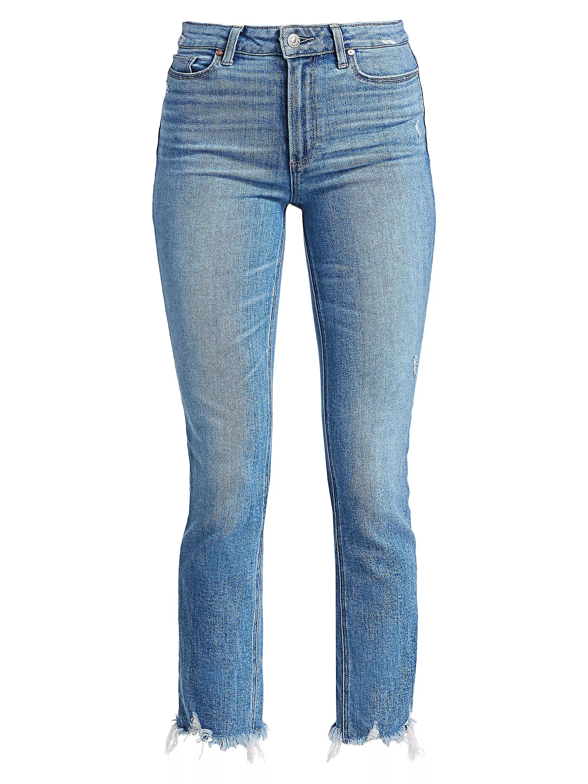 Cindy High-Rise Distress Ankle Jeans | Saks Fifth Avenue