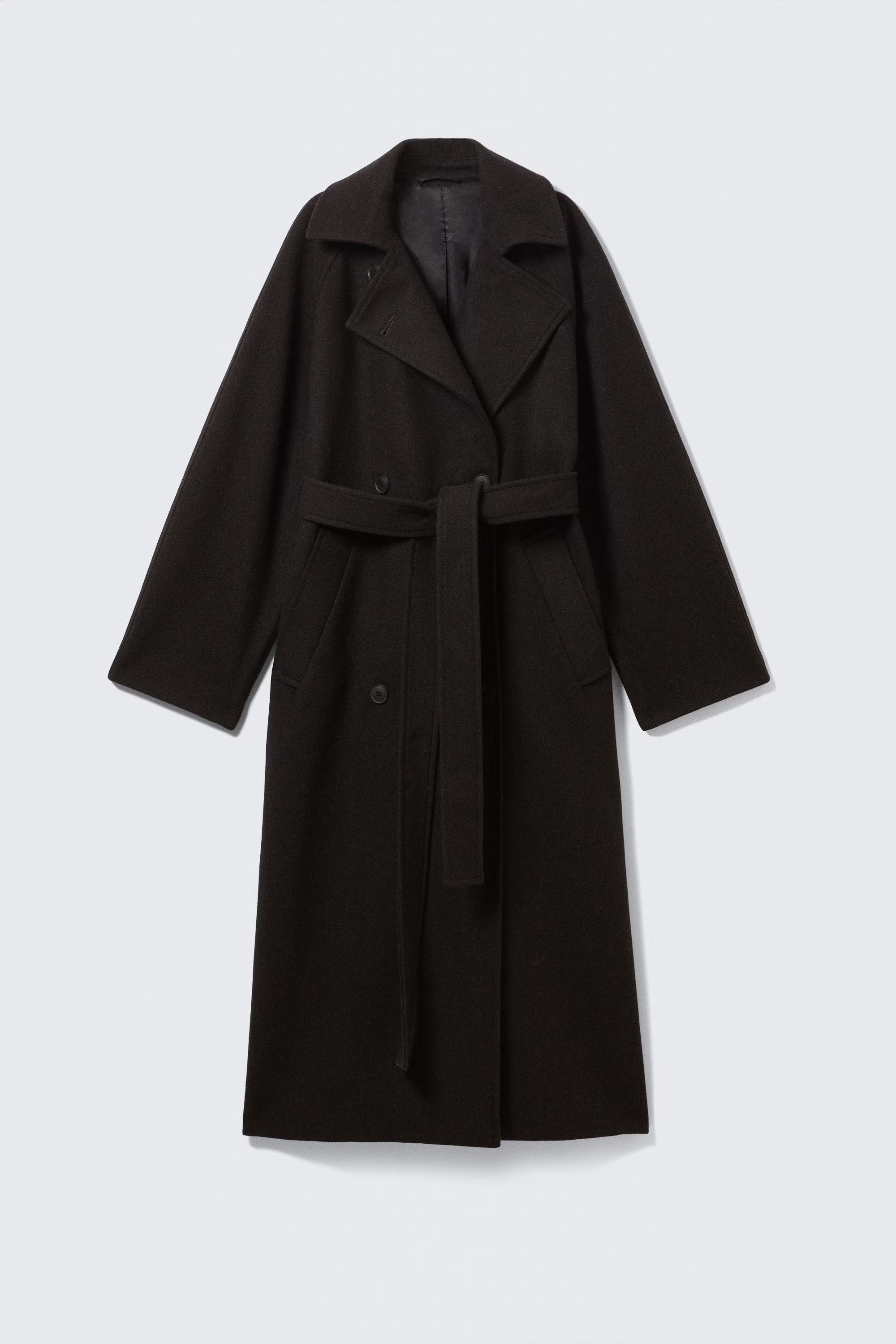 Kia Zweireihiger Oversize-Mantel aus Wollmischung | Weekday