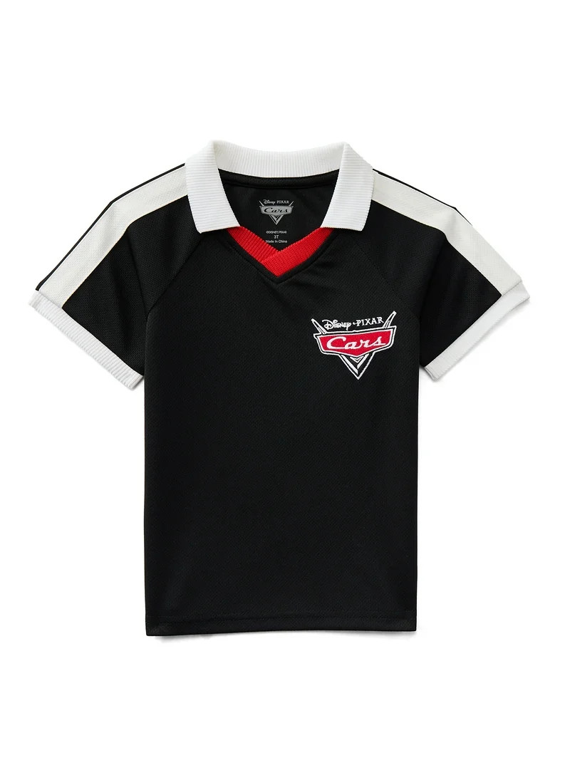 Disney Pixar Cars Toddler Boy's Short Sleeve Collared Graphic Top, Sizes 12M-5T | Walmart (US)