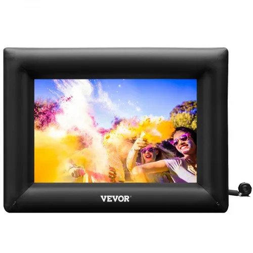 VEVOR Inflatable Movie Screen 24FT Inflatable Projector Screen for outside with 360W Air Blower I... | Vevor US