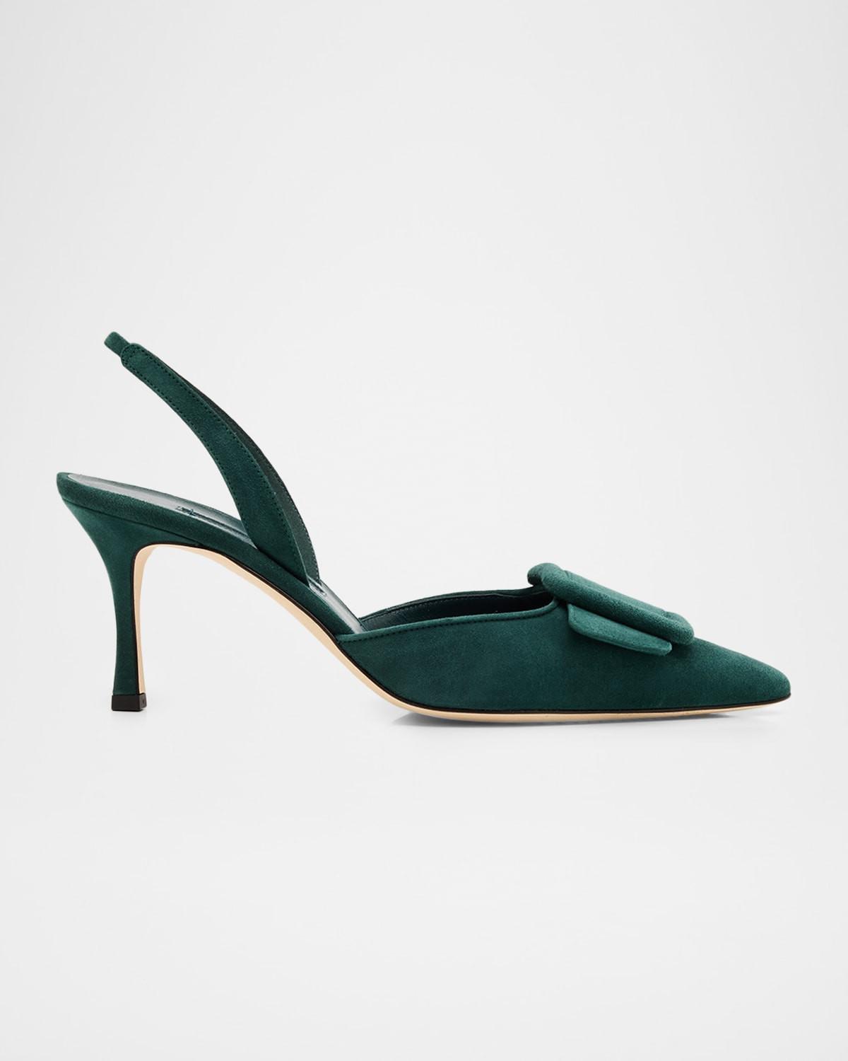 Maysli Suede Buckle Slingback Pumps | Neiman Marcus