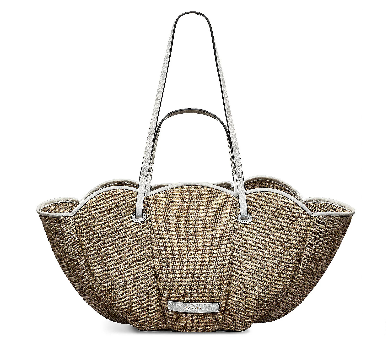 RADLEY London The Lily Raffia Large Tote w/ Lea ther Trim | QVC
