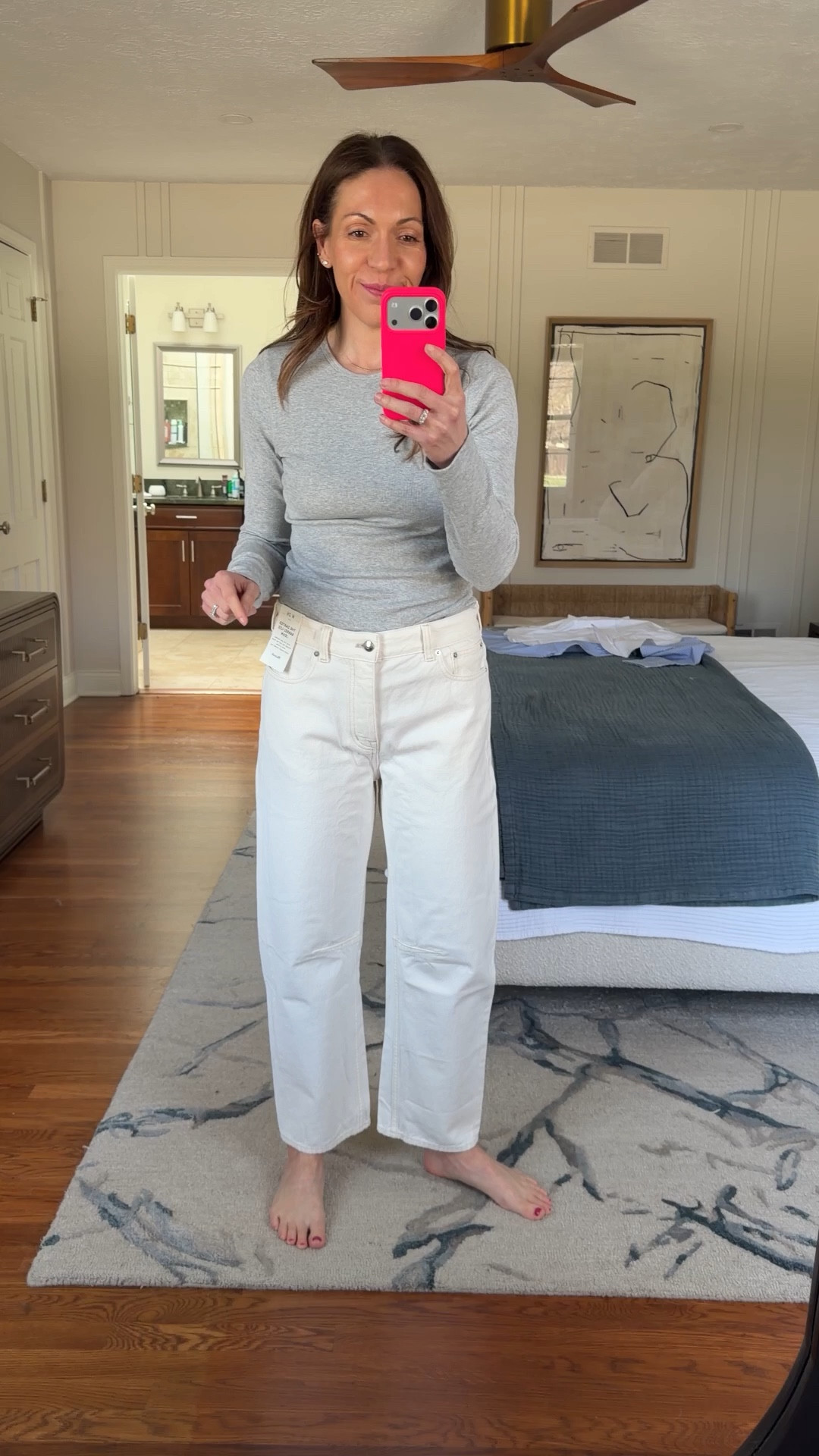 @Madewell off white denim, go down 1 size 

@gapstyle long sleeve size medium

#LTKOver40 #LTKootd #LTKmomlife