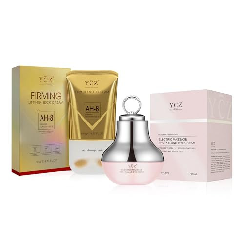 Ycz Neck-Eye Care Tightening & Revitalizing Set -Smooth of Fine Lines, Eye & Neck Treatment, Skin Moisturizer, Deep Moisturizing Skincare | Amazon (US)