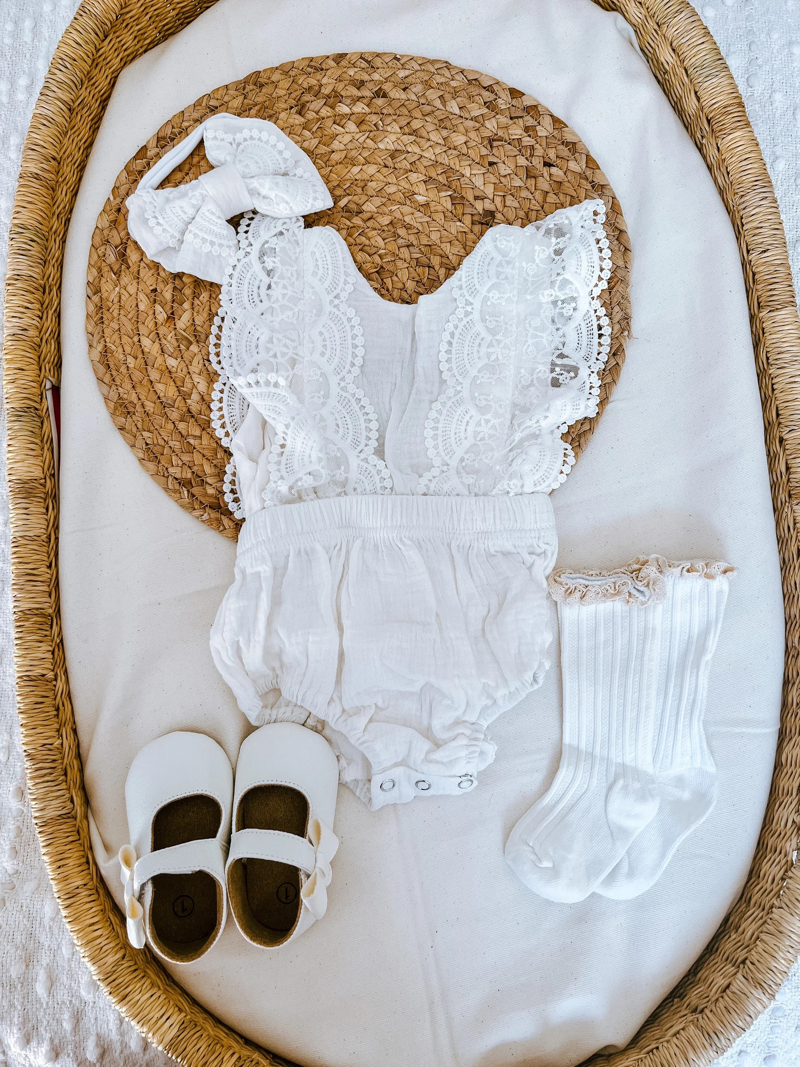 Baby girl white romper christening babtism birthday romper birthday jumpsuit first birthday outfi... | Etsy (US)