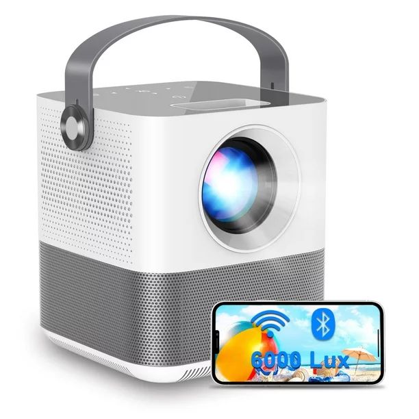 FANGOR WiFi Projector, 200" Display&1080P Supported, 360° Speaker/Bluetooth, Portable Mini Proje... | Walmart (US)