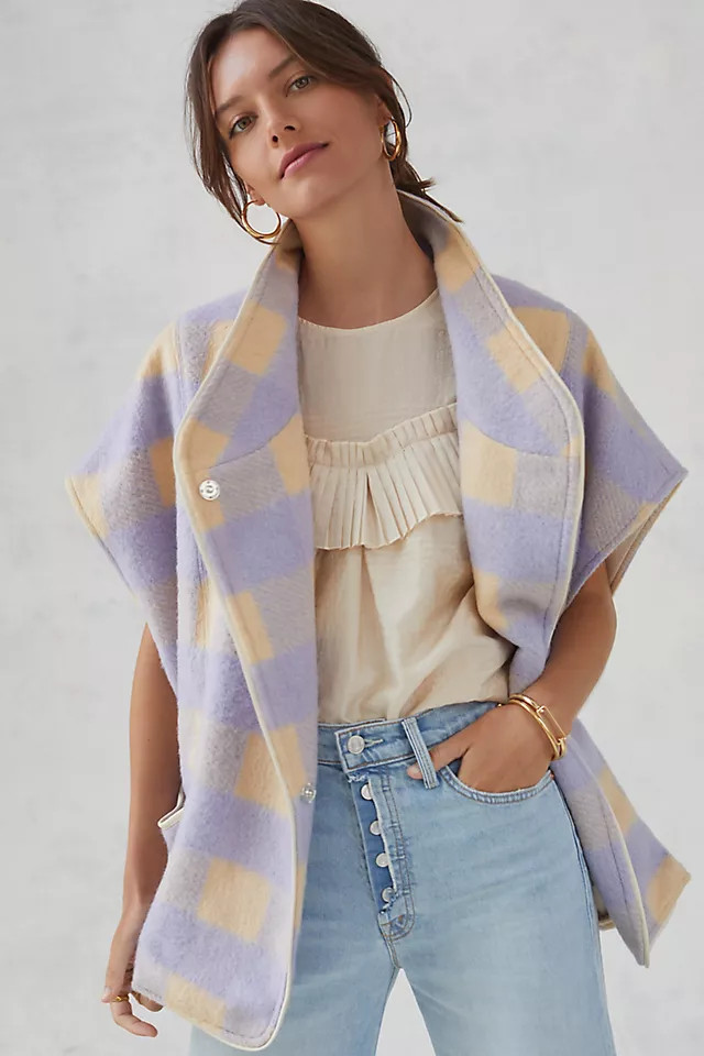 Plaid Capelet | Anthropologie (US)