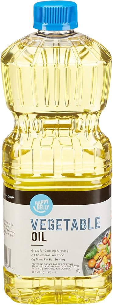 Amazon Brand - Happy Belly Vegetable Oil, 48 Fl Oz | Amazon (US)