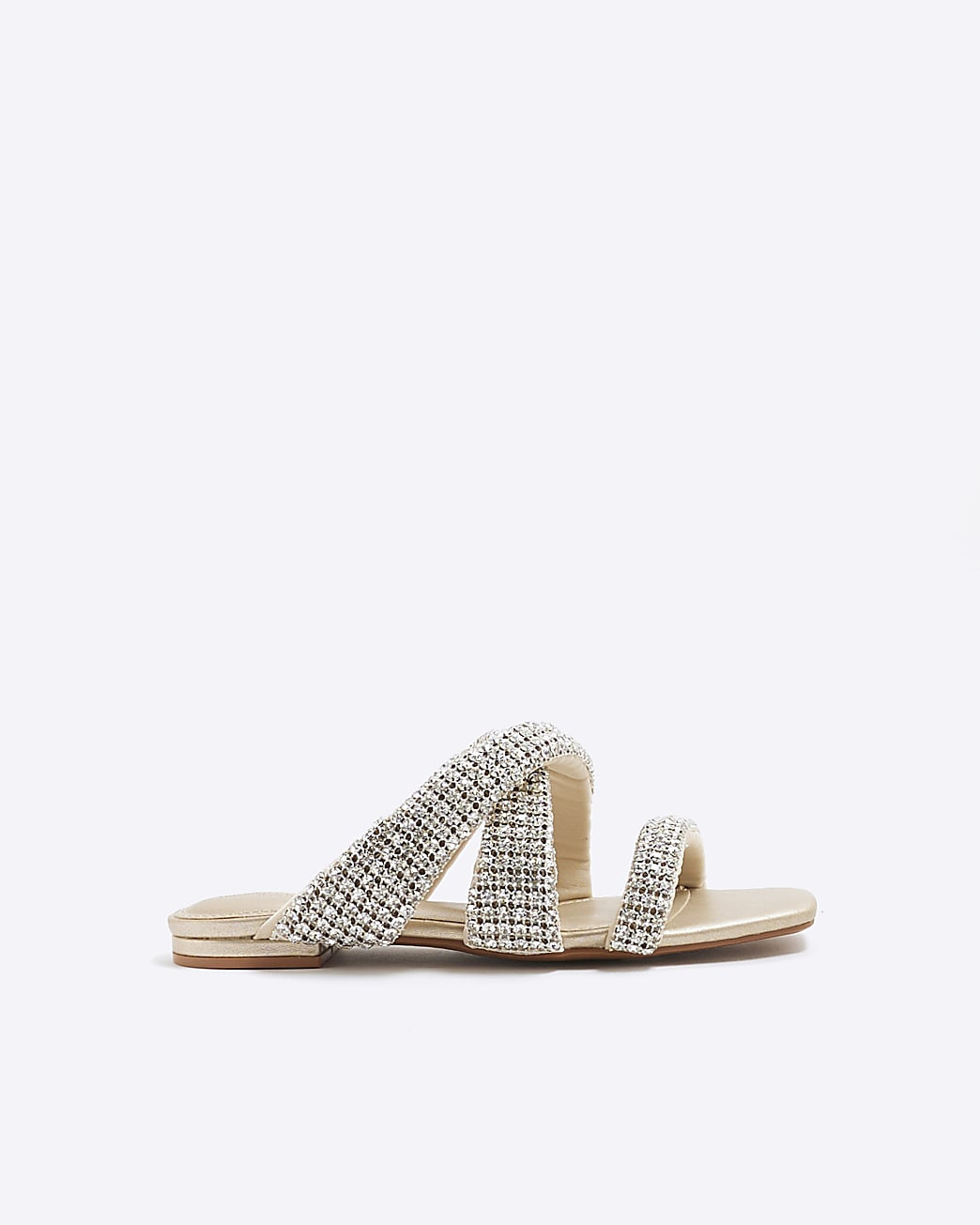 Pink Wide Fit Embellished Twist Sandals | River Island UK & IE